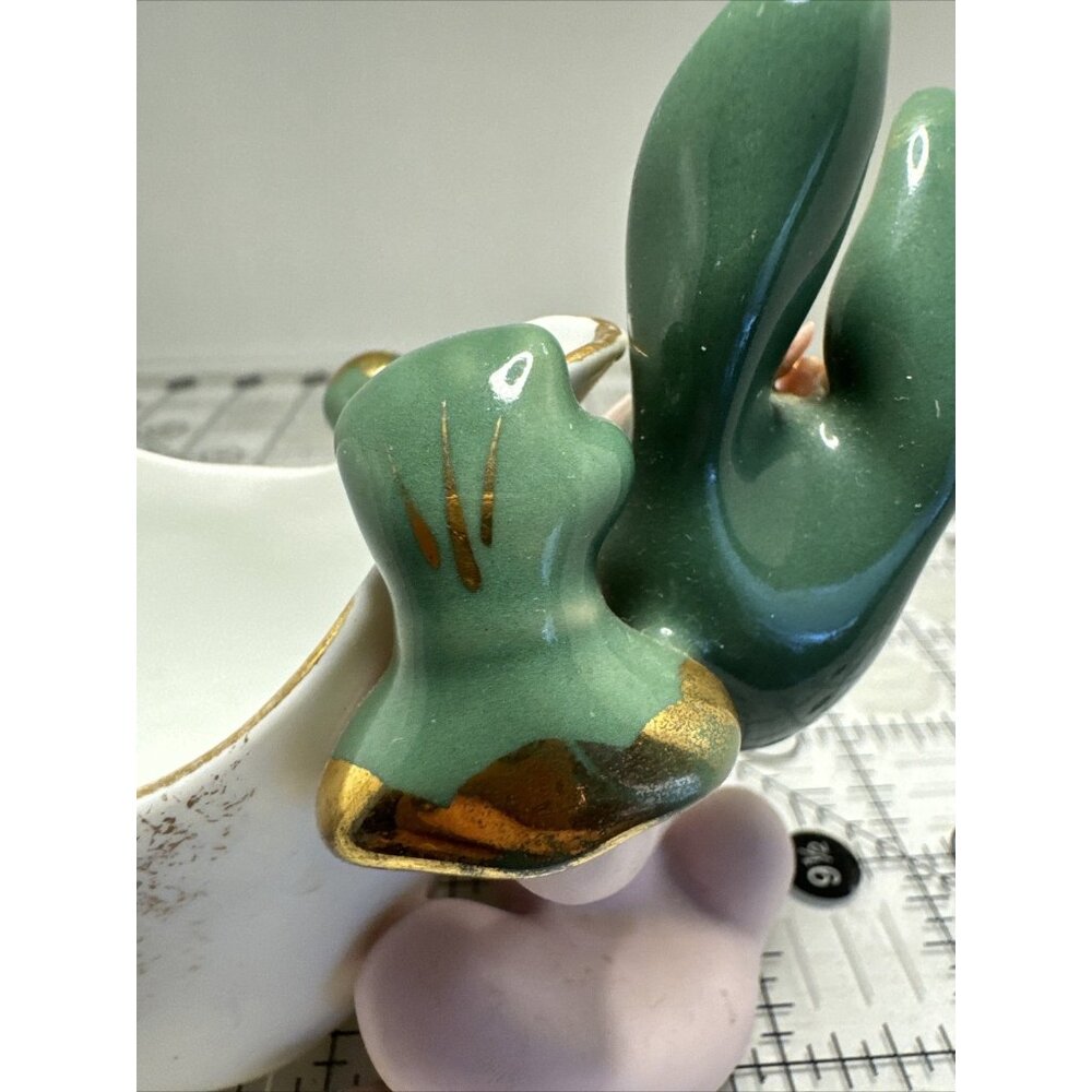 Vintage LEFTON Pink Bunny Rabbit Creamer/Planter Easter Anthropomorphic - Picture 10 of 16